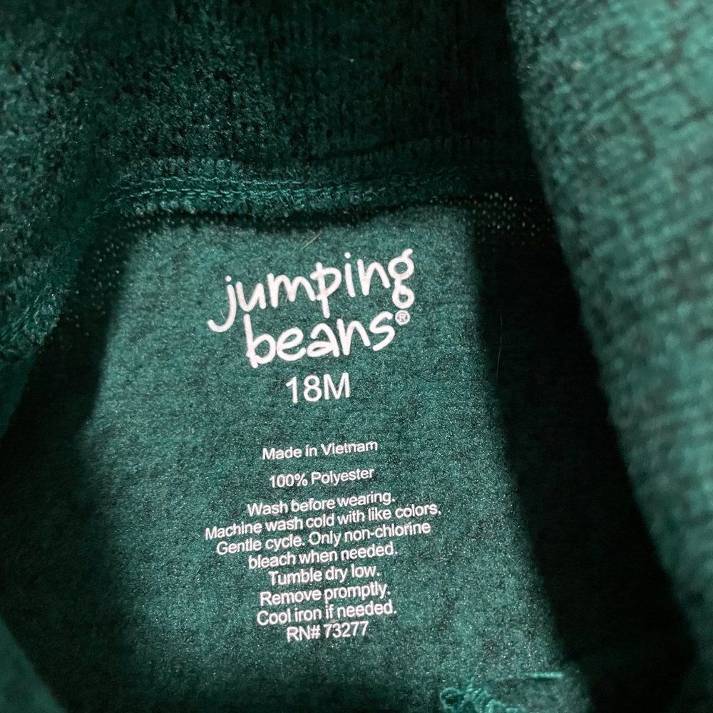 Baby Jumping Beans Dark Green Sweatshirt Size 18 Months - Picture 7 of 7